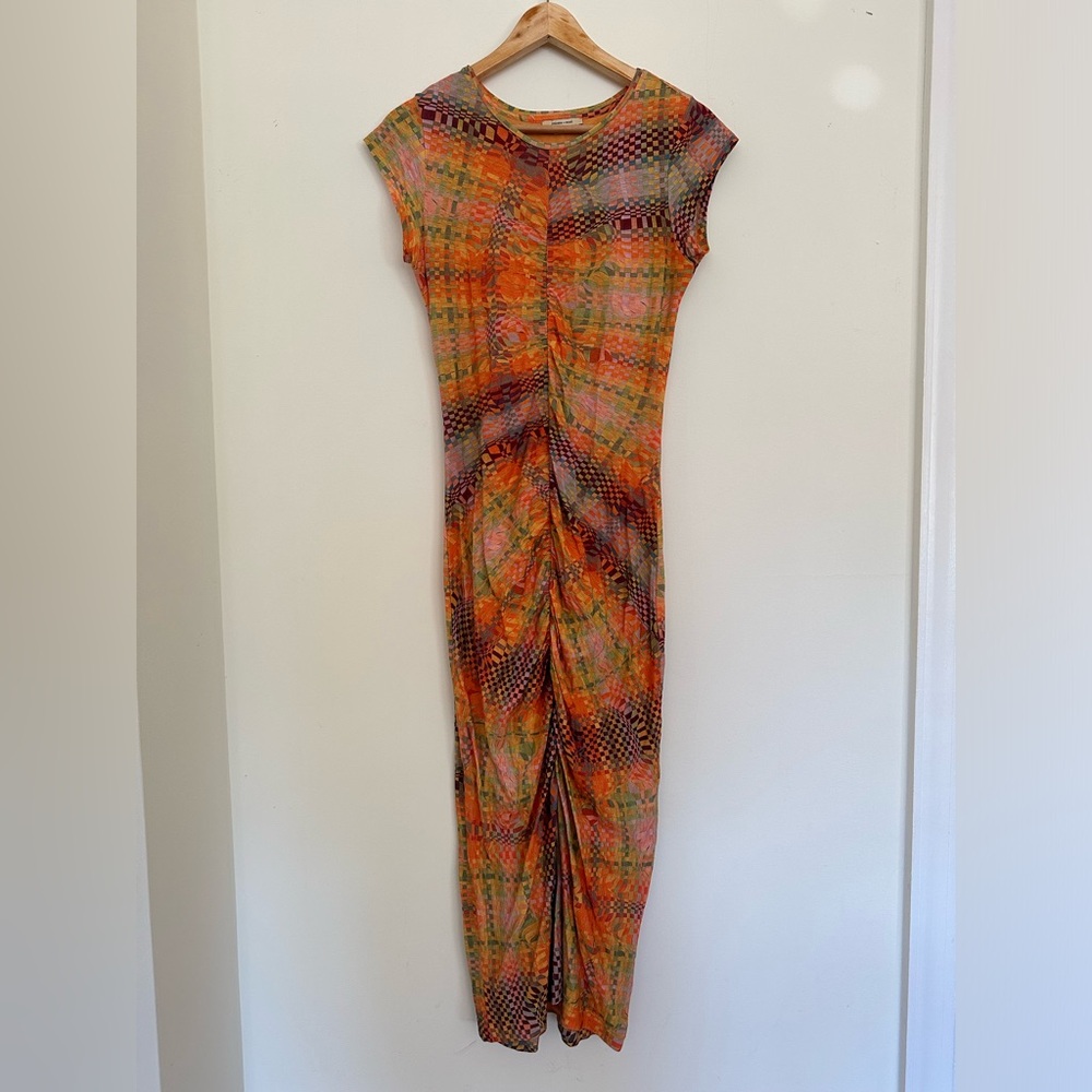 Paloma Wool Orange and Purple Midi Dress - Picture 2 of 5